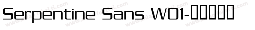 Serpentine Sans W01字体转换